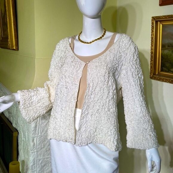 Tangarine Jill 100% Silk Jacket - Picture 1 of 14